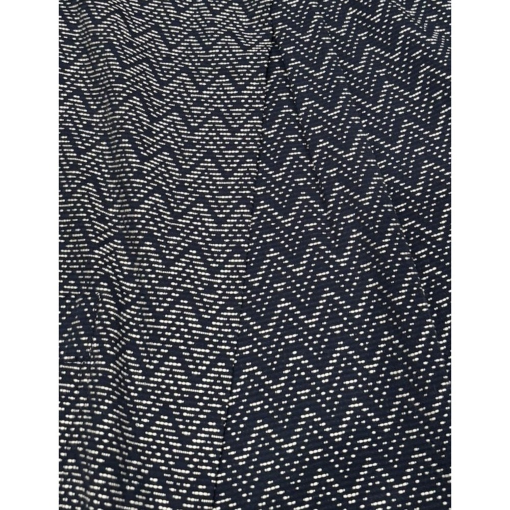 NEW La Blend Mandarin Open Jacket Sz‎ M Navy White 3/4 Sleeve Reversible Pockets - Picture 10 of 12